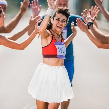 Imagem de Saia tutu BFONS de tule de 3 camadas para mulheres branca