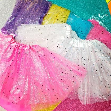 Imagem de Saia Tutu Tule Tamanho Adulto E Infantil P/ Halloween 40cm