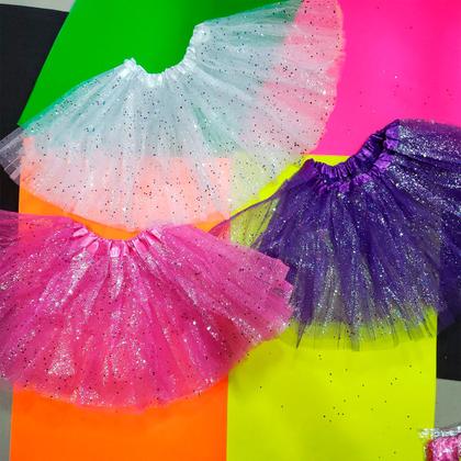 Imagem de Saia Tutu Tule Tamanho Adulto E Infantil P/ Halloween 40cm