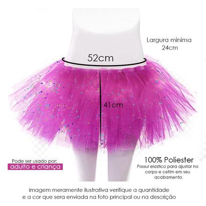 Imagem de Saia Tutu Tule Tamanho Adulto E Infantil P/ Halloween 40cm