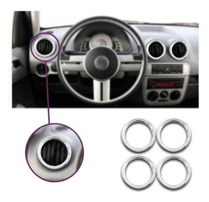 Imagem de Saída De Ar Interna Aplique Cromado Gol G4 G5 2005 À 2014 - Serauto Ou Shekparts