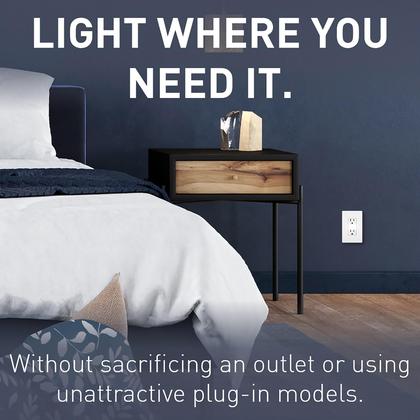 Imagem de Saída de luz noturna LED Legrand radiant NTL885TRWCC6 branca