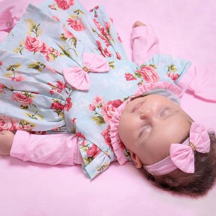 Imagem de Saída De Maternidade Bebê Menina Belinha Floral 05 Peças