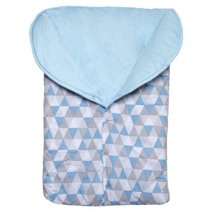 Imagem de Saída de Maternidade Com Porta Bebê Quentinho Menino Gabriel Azul