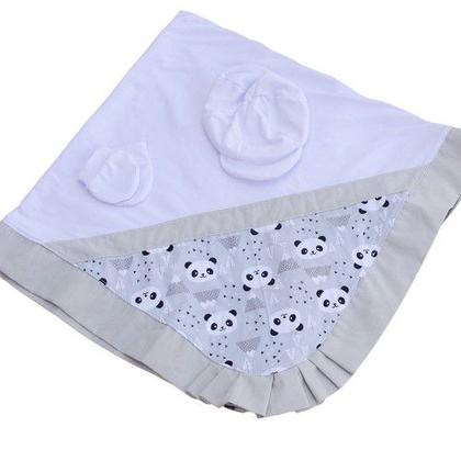 Imagem de Saída de Maternidade Roupa para Bebê Menino Mimo Safari e Panda