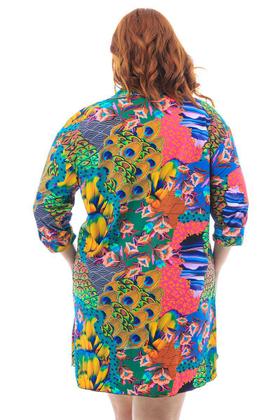 Imagem de Saída de Praia Plus Size Camisão Nirvana