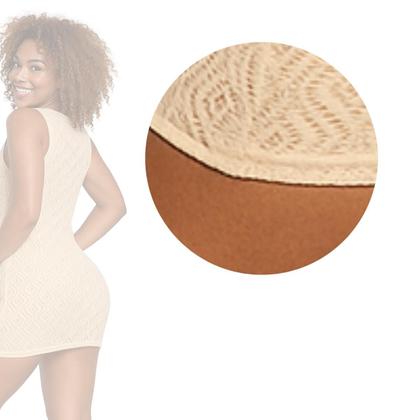 Imagem de Saída de Praia Vestido Curto Crochê Regata Com Alças Em Viés