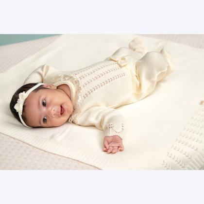 Imagem de Saída Maternidade Off White Bebê Menina Paraiso 01918608