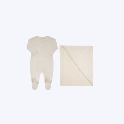 Imagem de Saída Maternidade Off White Bebê Menina Paraiso 01918608