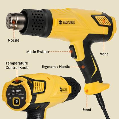 Imagem de SainSmart Pistola de Calor 1800W Temperatura Variable 50-650C 110V