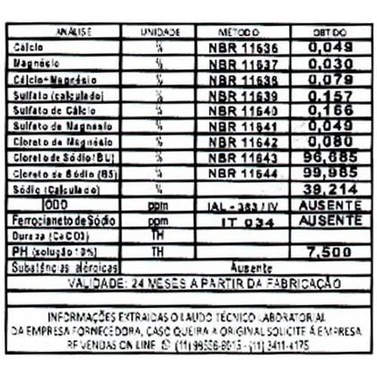 Imagem de Sal cascalho integral, sem iodo Mossoró