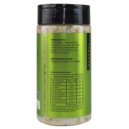 Imagem de SAL DE PARRILLA LEMON PEPPER BLACK SPICES GOURMET 500g PARA CHURRASCO