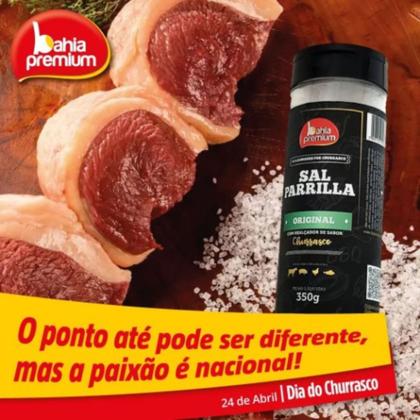 Imagem de Sal de Parrilla Original  6 Unidades Para Churrasco Com Realçador de Sabor 350g Bahia Premium