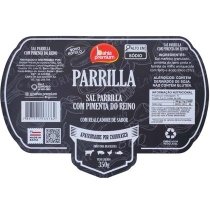 Imagem de Sal de Parrilla Pimenta do Reino 350g com Realçador de Sabor para Churrasco Bahia Premium