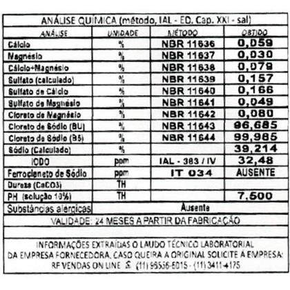 Imagem de Sal integral de Mossoró RN Moido iodado 1kg