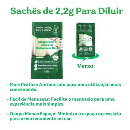 Imagem de Sal Lavagem Nasal Sem Iodo Xô Ites Com 120 Sachês