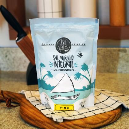 Imagem de Sal Marinho BR Spices Integral De Mossoró Fino Pouch 1KG