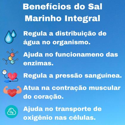 Imagem de Sal Marinho Grosso 2kg Iodado Churrasco Salinas De Mossoro