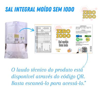 Imagem de Sal Marinho Integral Moído Sem Iodo 3 Un 1Kg+1 Grátis (4Kg)