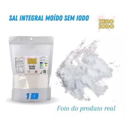 Imagem de Sal Marinho Integral Moído Sem Iodo C/ 2 Un 1kg (total 2kg )