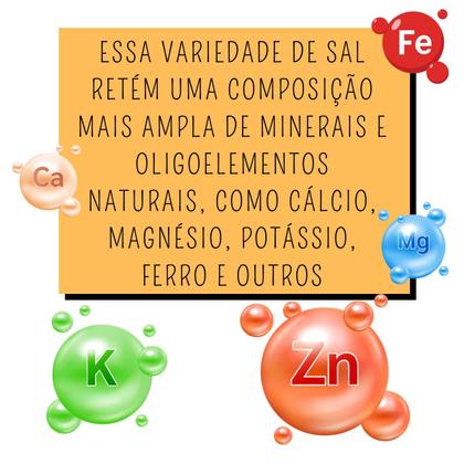 Imagem de Sal Marinho Integral Sem Iodo 100% Natural Fino 1kg 4 Unid.