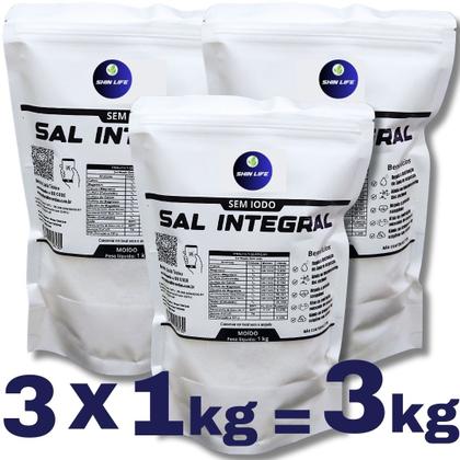 Imagem de Sal Marinho Integral Sem Iodo 3kg Mossoro (Moído) Mossoro