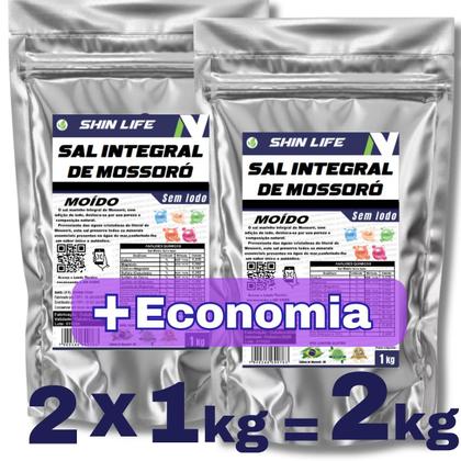 Imagem de Sal Marinho Livre De Iodo Moído Pague 1 Leve 2 Integral Mossoró