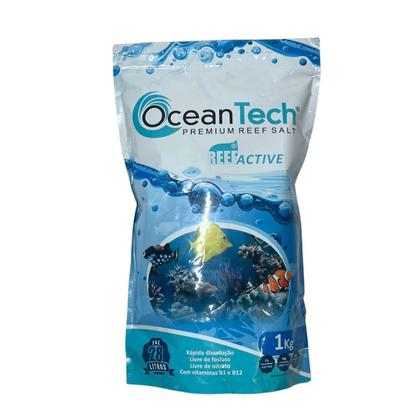 Imagem de Sal Marinho Para Aquario Reef Active 1kg - Ocean Tech Peixe