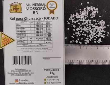 Imagem de Sal Marinho para churrasco Gourmet com iodo 1kg
