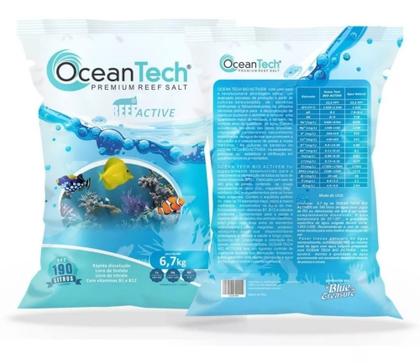 Imagem de Sal Ocean Tech 6,7kg Reef Active Para Aquário Marinho