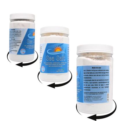 Imagem de Sal Para Lavagem Nasal S/ Iodo Com Dosador 1 Kg