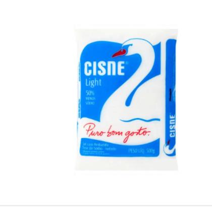 Imagem de Sal Refinado Light Cisne Pacote 500g KIT COM 3 UNIDADES