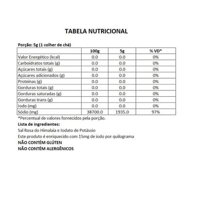 Imagem de Sal rosa do Himalaia Fino BR Spices Pouch 1KG Kit com 2, 4 ou 6 unidades