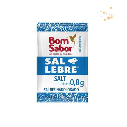 Imagem de Sal Sache Refinado Lebre Bom Sabor 0,8g com 1000 unidades