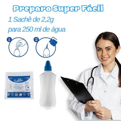 Imagem de Sal Sem Iodo Lavagem Nasal Ultra Fino Sachê Com 15 Unidades