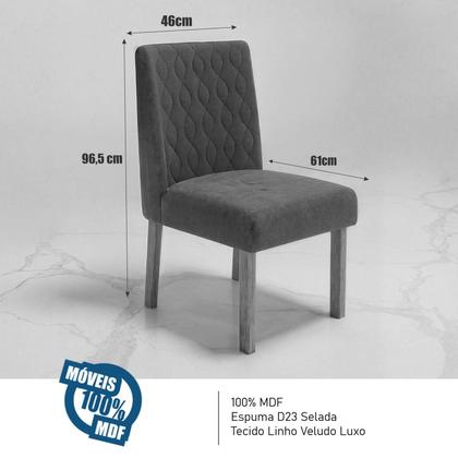 Imagem de Sala de Jantar 120X80 Paris 4 Cadeiras Viena Bom Pastor