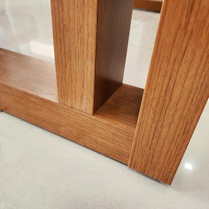 Imagem de Sala de Jantar 196x90 Karen MDF/Vidro 6 Cadeiras Bom Pastor