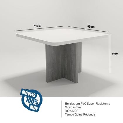 Imagem de Sala de Jantar 90X90 Julie 4 Cadeiras Liz Bom Pastor