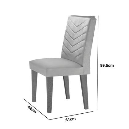 Imagem de Sala de Jantar Alvorada com 6 Cadeiras Liz MDF Rufato