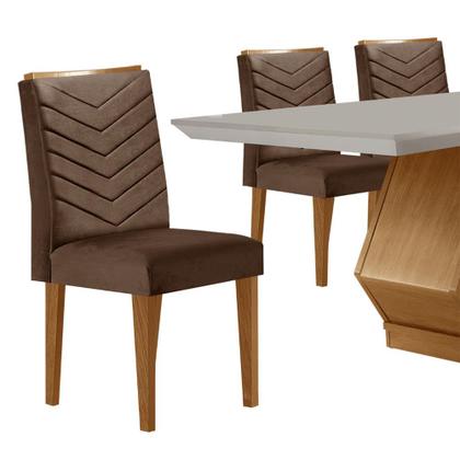 Imagem de Sala de Jantar Alvorada com 6 Cadeiras Liz MDF Rufato