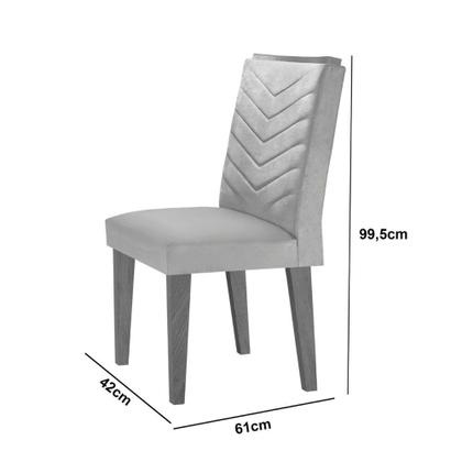 Imagem de Sala de Jantar Alvorada com 6 Cadeiras Liz MDF Rufato