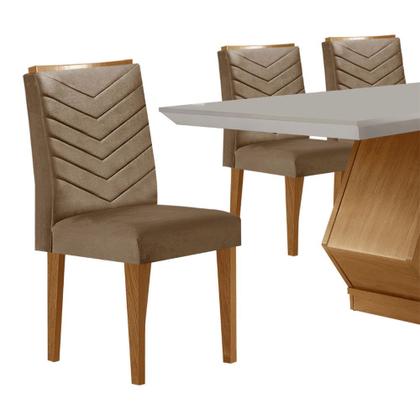 Imagem de Sala de Jantar Alvorada com 6 Cadeiras Liz MDF Rufato