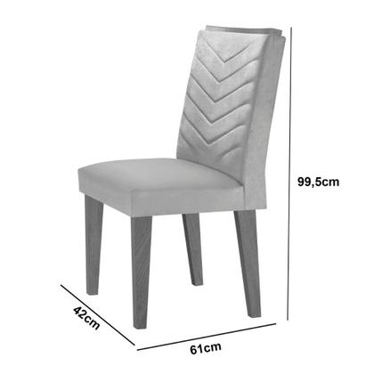 Imagem de Sala de Jantar Alvorada com 6 Cadeiras Liz MDF Rufato