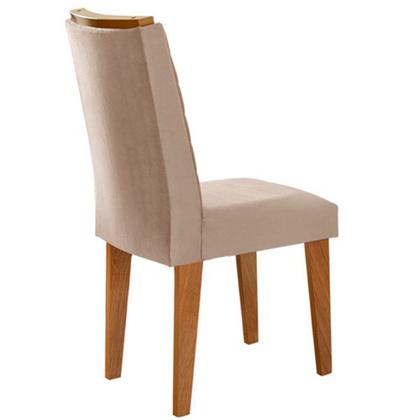 Imagem de Sala de jantar  Aster 180 Tampo em MDF e Vidro com 6 Cadeiras Liz Moderna