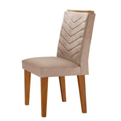 Imagem de Sala de jantar  Aster 180 Tampo em MDF e Vidro com 6 Cadeiras Liz Moderna