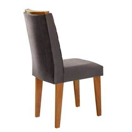 Imagem de Sala de jantar  Aster 180 Tampo em MDF e Vidro com 6 Cadeiras Liz Moderna