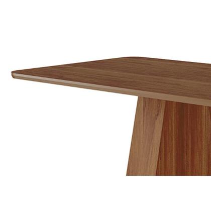 Imagem de Sala de Jantar Completa Maitê Tampo Madeirado 130x80cm e 4 Cadeiras Juliana Cinamomo - Carvalho/Linho Bege - Cimol