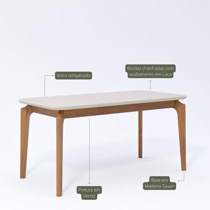 Imagem de Sala de Jantar Ficus 160cm com 6 Cadeiras Buriti