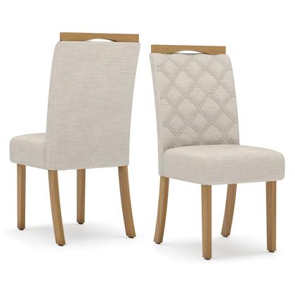 Imagem de Sala de Jantar Hebe Mesa 160 Cm Canto Reto com Vidro 6 Cadeiras Espresso Móveis