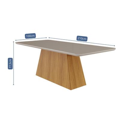 Imagem de Sala de Jantar Helena 210 Cm com 8 Cadeiras Juliana